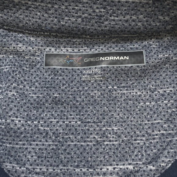 Greg Norman XXL Pullover Golf Top Microfleece Double Knit Navy Blue Mens 1/4 Zip - Picture 6 of 12